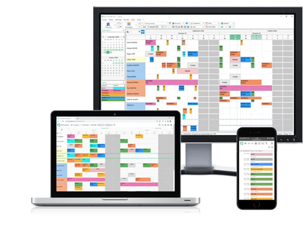 PlanningPME : test de l'interface de ce logiciel de planning d'équipe pour entreprise