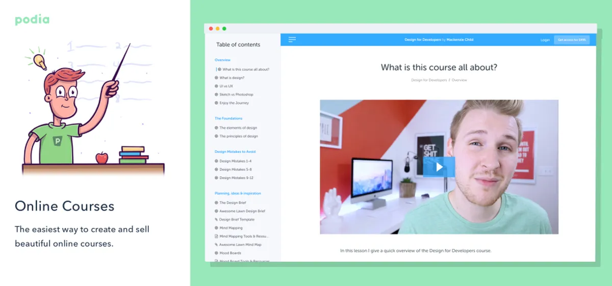 Podia : test de l'interface de ce logiciel de création de site Internet pour entreprise Podia : test de l'interface de ce logiciel de création de site Internet pour entreprise