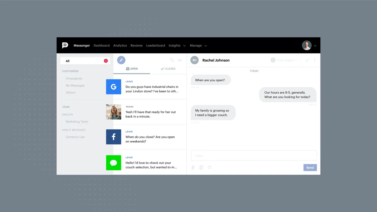 Podium : test de l'interface de ce logiciel de messagerie instantanée / live chat pour entreprise