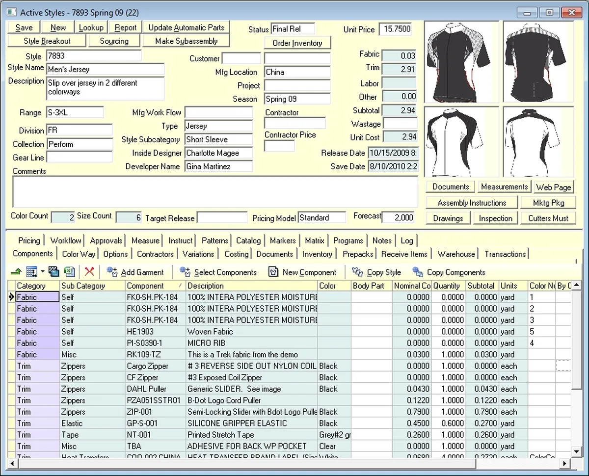 PolyPM : test de l'interface de ce logiciel pour commerce de vêtements pour entreprise PolyPM : test de l'interface de ce logiciel pour commerce de vêtements pour entreprise