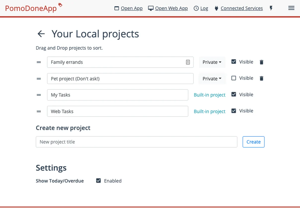 Pomodone : test de l'interface de ce logiciel de productivité pour entreprise