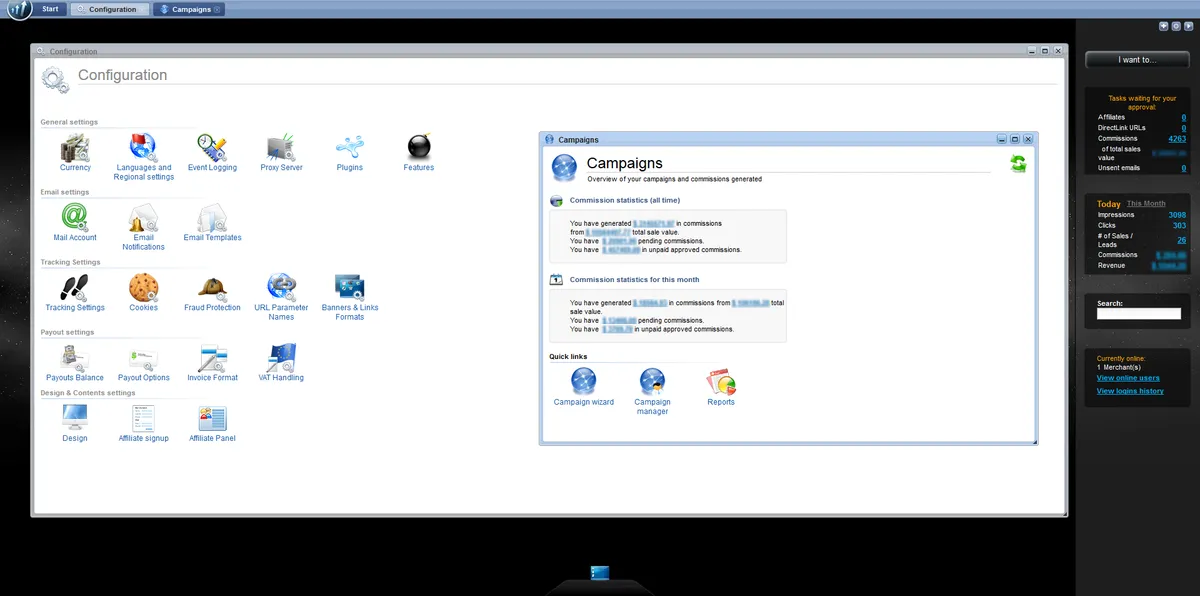 Post Affiliate Pro : test de l'interface de ce logiciel d'affiliation pour entreprise
