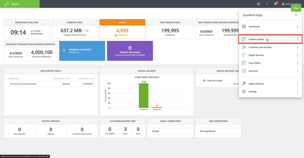 Quadient Inspire : test de l'interface de ce logiciel de gestion du courrier / publipostage pour entreprise Quadient Inspire : test de l'interface de ce logiciel de gestion du courrier / publipostage pour entreprise