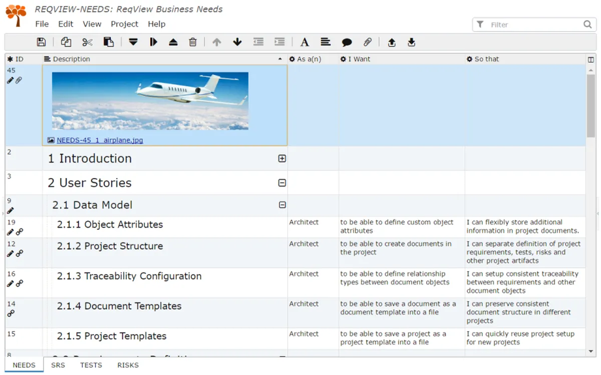 ReqView : test de l'interface de ce logiciel de gestion des exigences / nomenclatures pour entreprise ReqView : test de l'interface de ce logiciel de gestion des exigences / nomenclatures pour entreprise