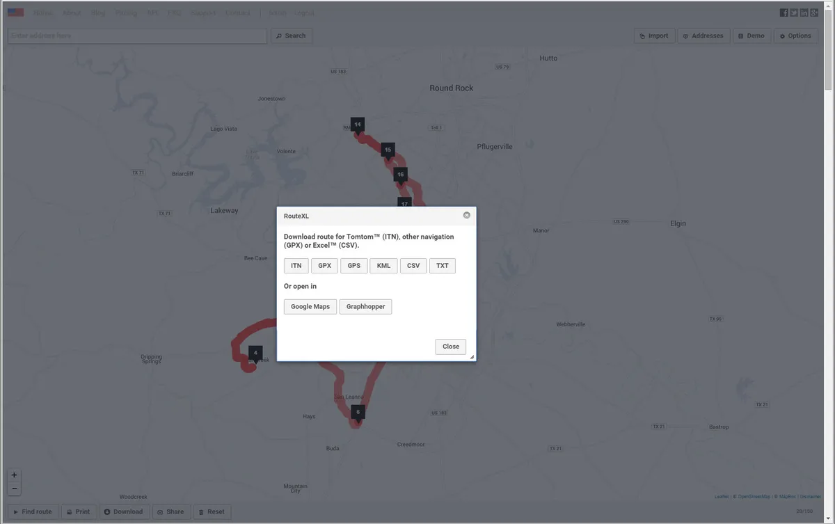 RouteXL : test de l'interface de ce logiciel de planification d'itinéraire pour entreprise RouteXL : test de l'interface de ce logiciel de planification d'itinéraire pour entreprise