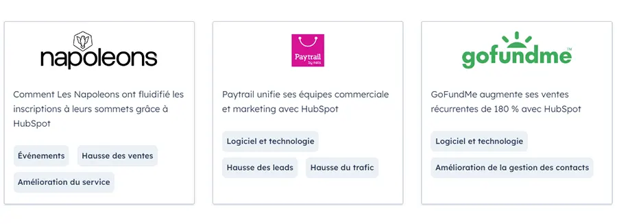 Sales Hub : les références utilisateurs Sales Hub : les références utilisateurs