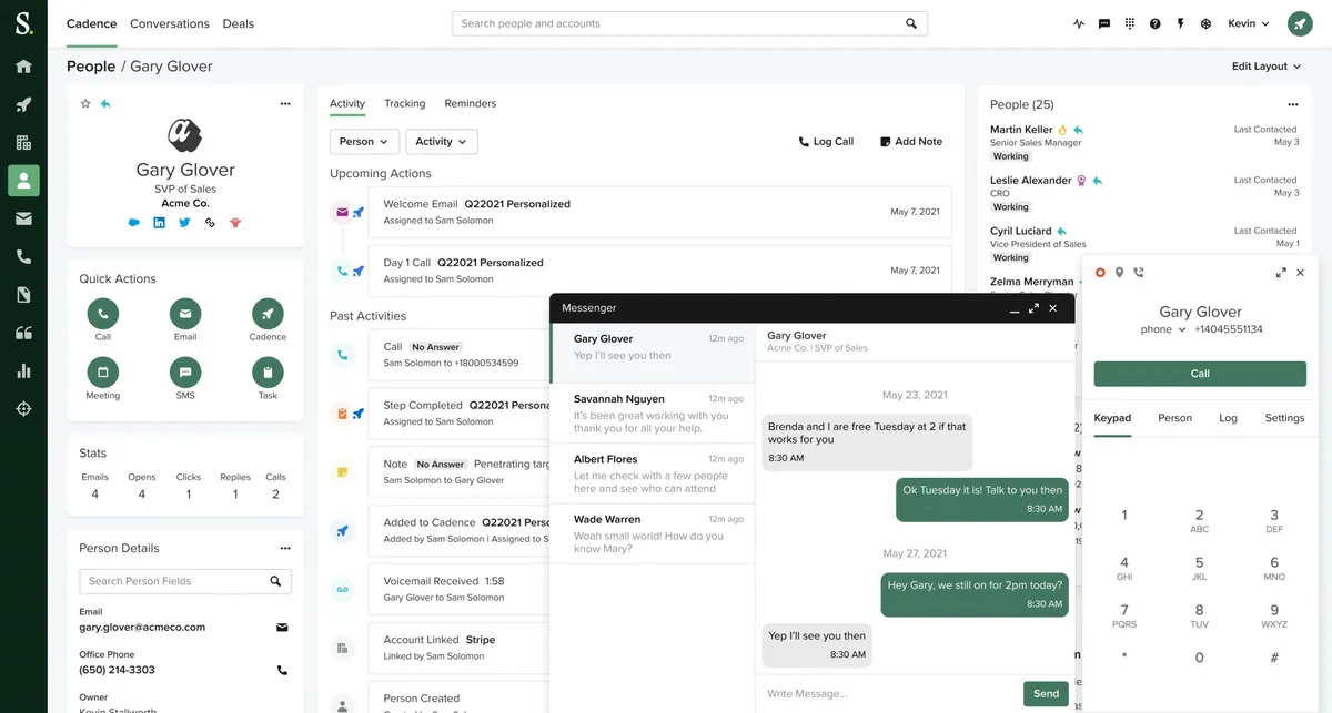 SalesLoft : test de l'interface de ce logiciel de sales analytics pour entreprise SalesLoft : test de l'interface de ce logiciel de sales analytics pour entreprise