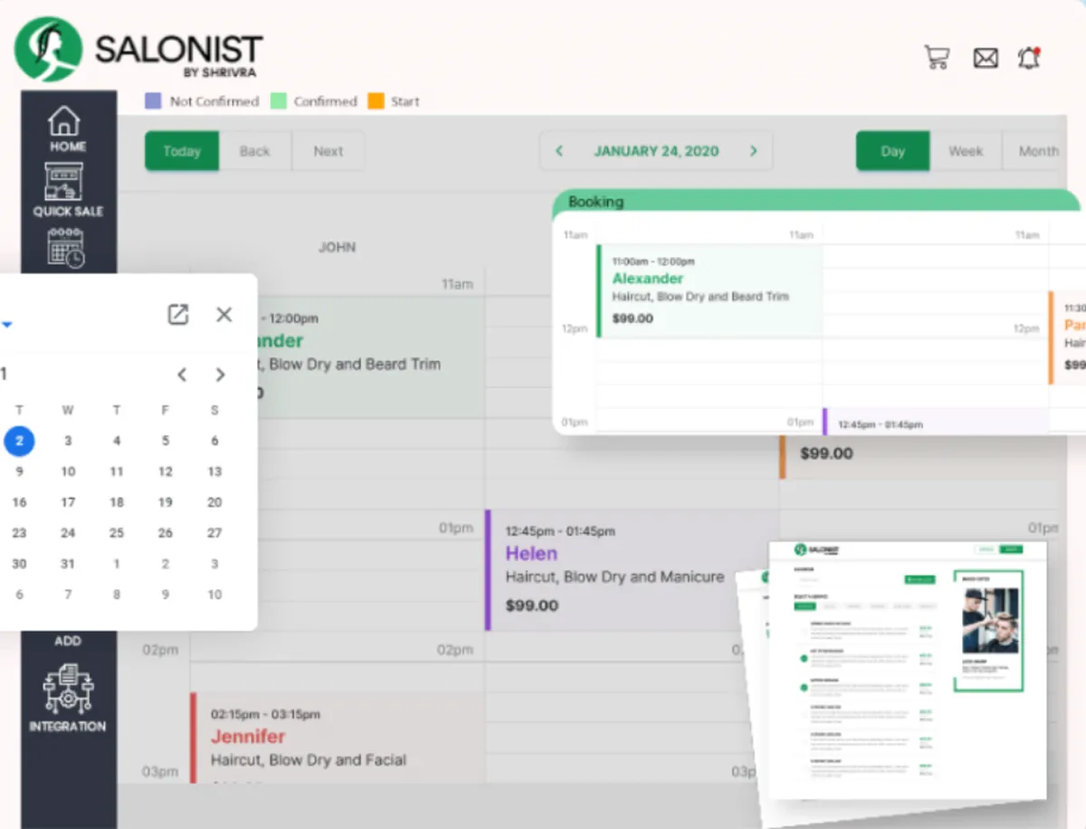 Salonist : test de l'interface de ce logiciel pour salon de beauté / coiffeur / spa pour entreprise Salonist : test de l'interface de ce logiciel pour salon de beauté / coiffeur / spa pour entreprise