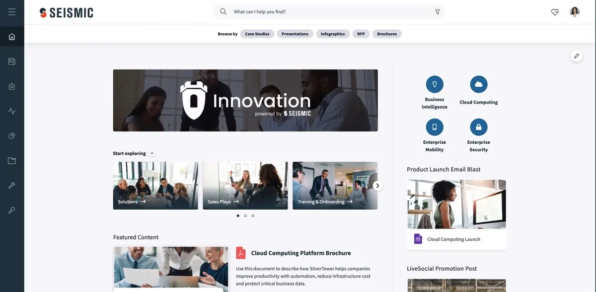 Seismic : test de l'interface de ce logiciel d'activation des ventes pour entreprise Seismic : test de l'interface de ce logiciel d'activation des ventes pour entreprise