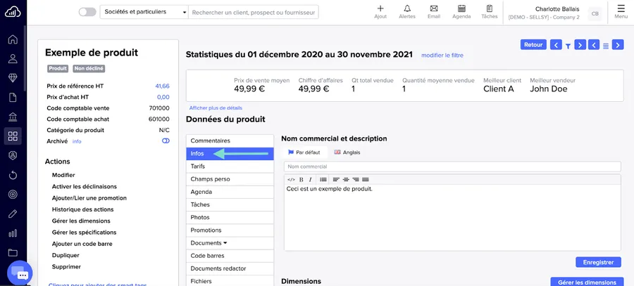 Sellsy Facturation et Gestion : aperçu catalogue de produits Sellsy Facturation et Gestion : aperçu catalogue de produits