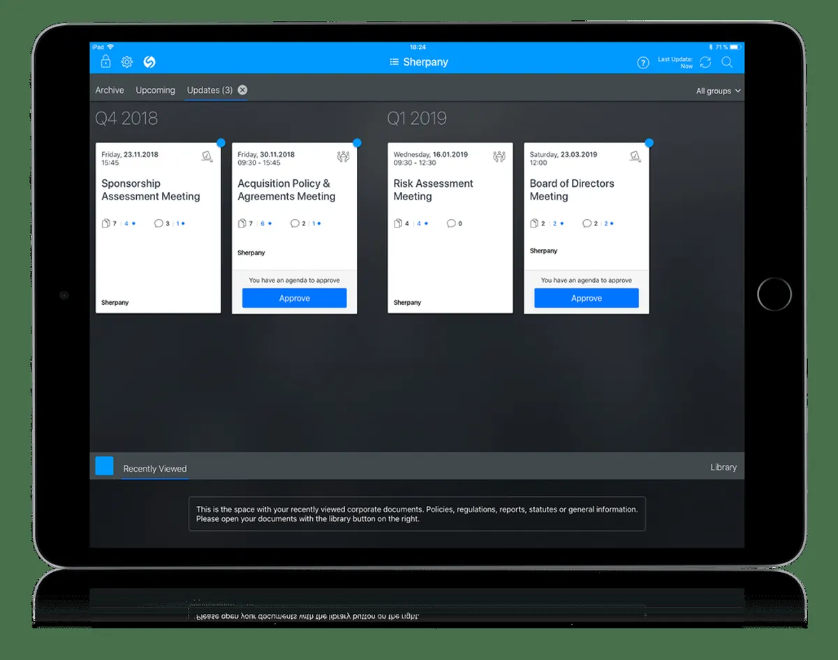 Sherpany : test de l'interface de ce logiciel de réunion pour entreprise