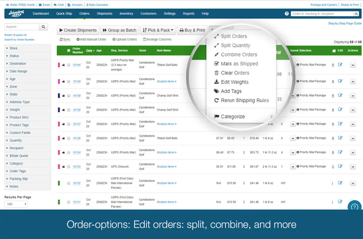 ShippingEasy : test de l'interface de ce logiciel de gestion des livraisons pour entreprise