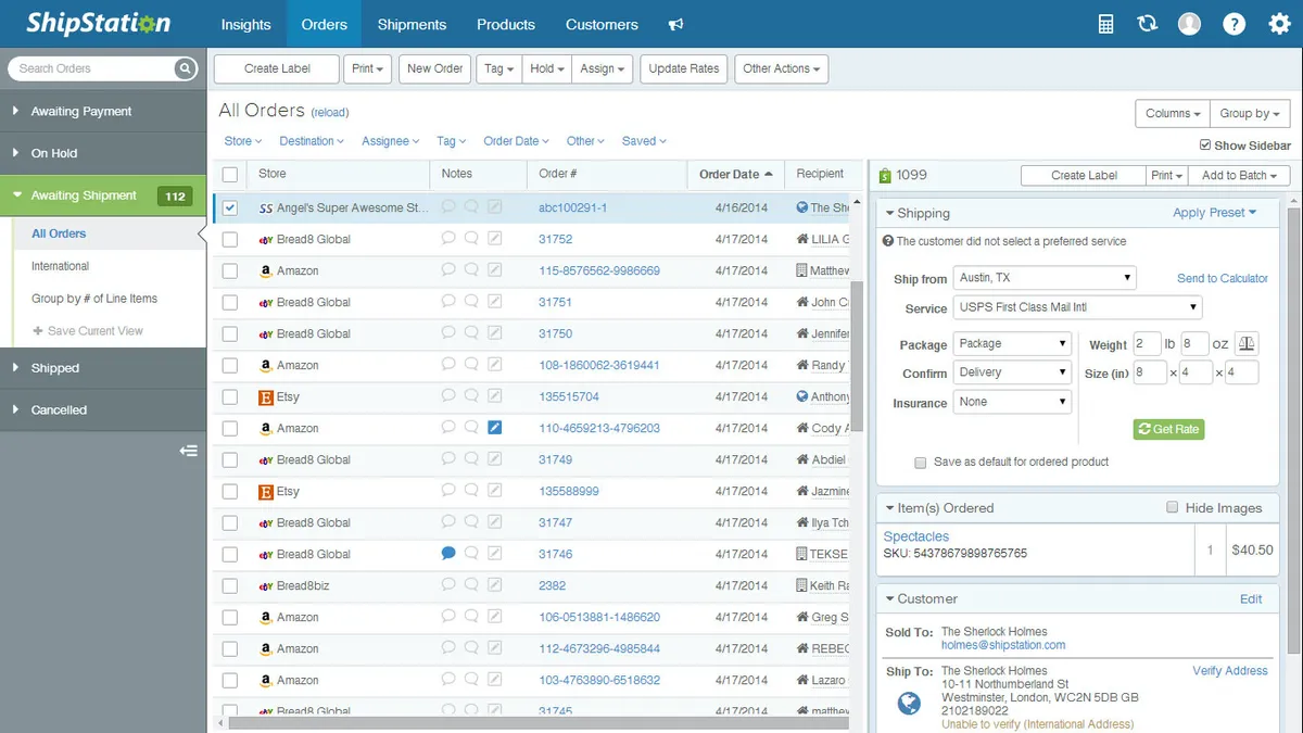 ShipStation : test de l'interface de ce logiciel de gestion des livraisons pour entreprise ShipStation : test de l'interface de ce logiciel de gestion des livraisons pour entreprise