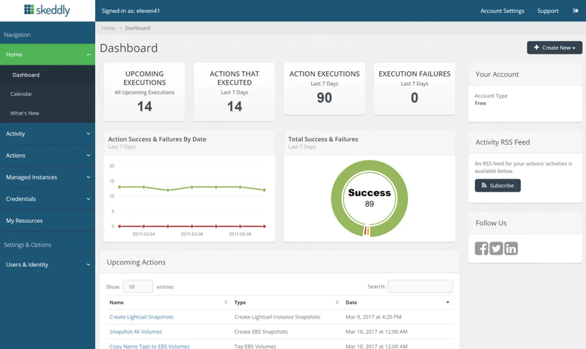 Skeddly : test de l'interface de ce logiciel de gestion cloud pour entreprise Skeddly : test de l'interface de ce logiciel de gestion cloud pour entreprise