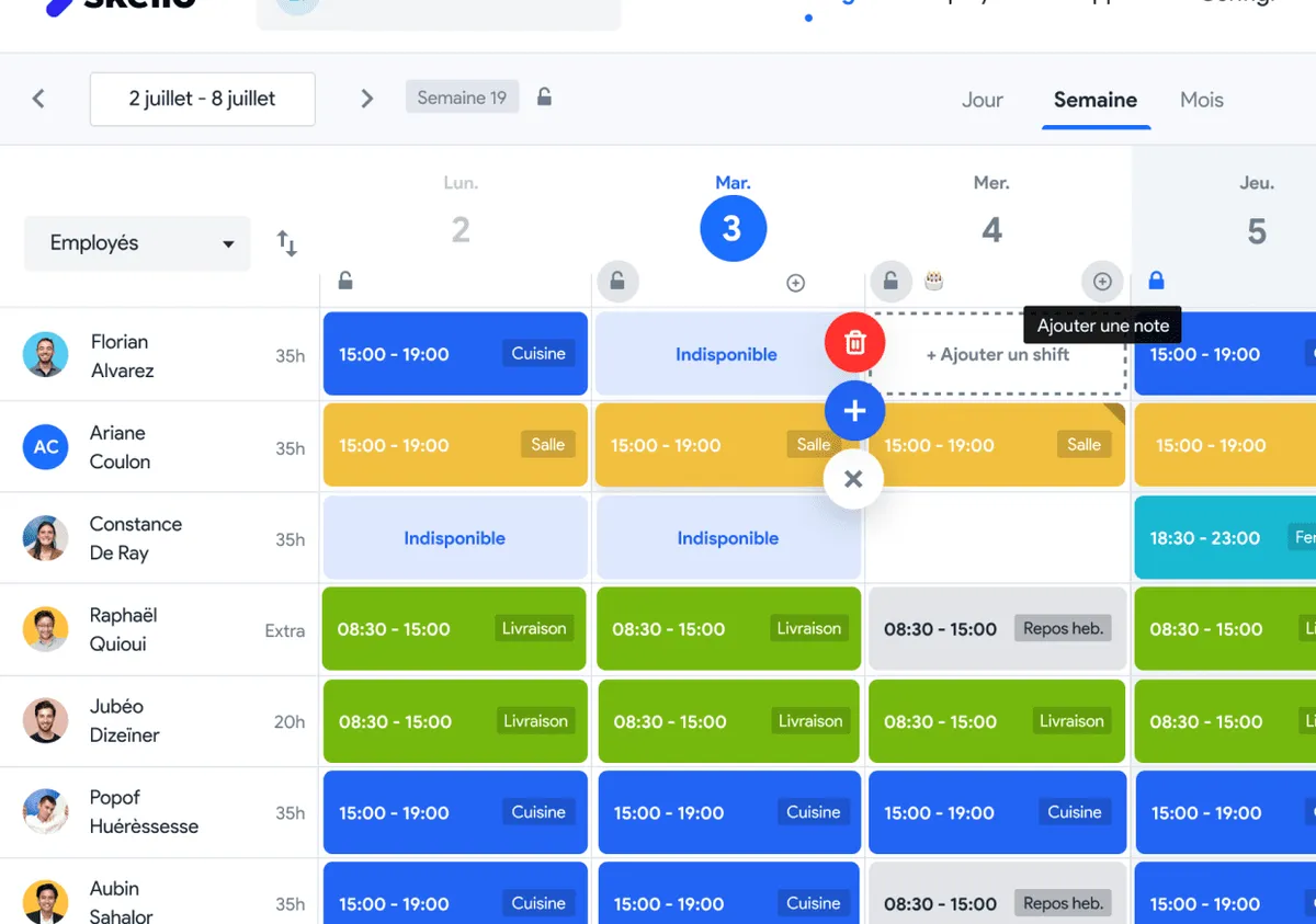 Skello : test de l'interface de ce logiciel de planning d'équipe pour entreprise Skello : test de l'interface de ce logiciel de planning d'équipe pour entreprise