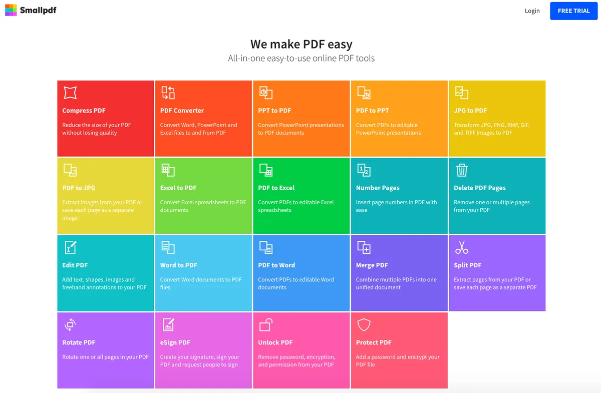 Smallpdf : test de l'interface de ce éditeur PDF pour entreprise