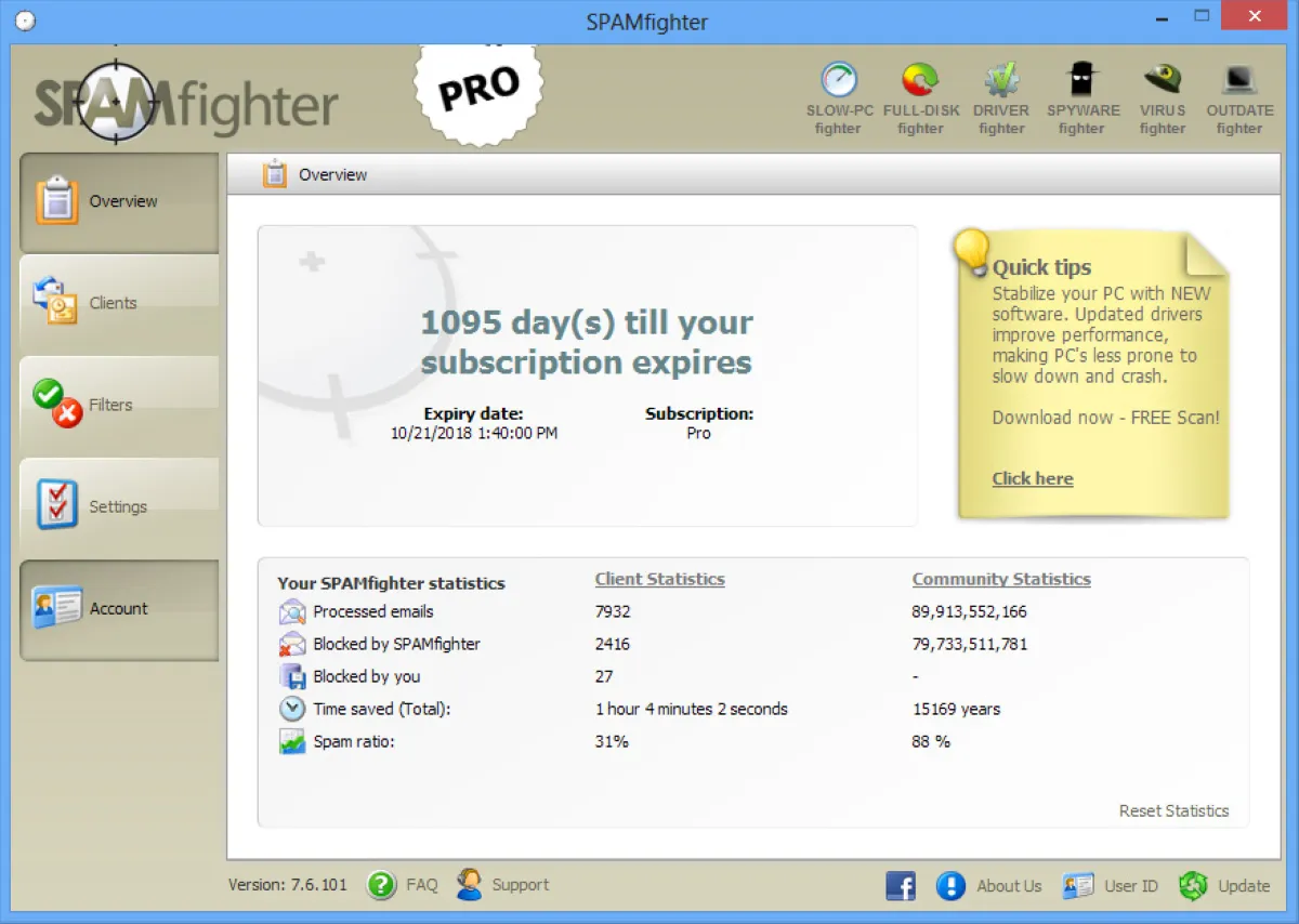 SPAMfighter : test de l'interface de ce logiciel anti-spam / anti-phishing pour entreprise SPAMfighter : test de l'interface de ce logiciel anti-spam / anti-phishing pour entreprise