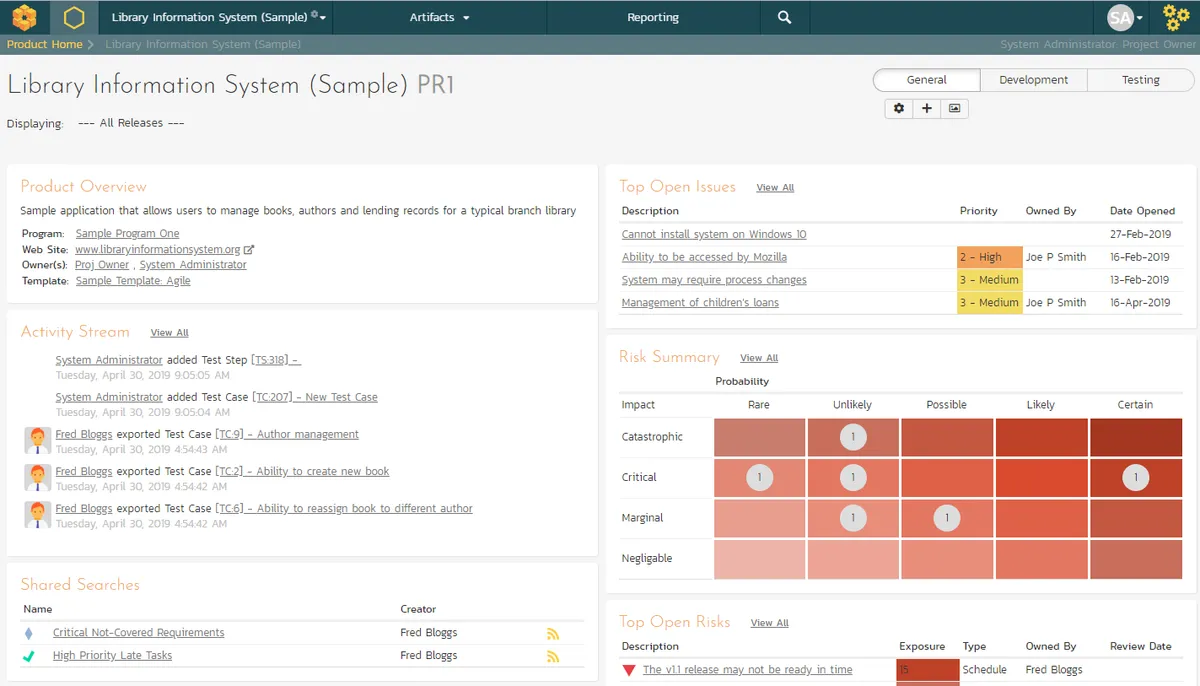 SpiraPlan : test de l'interface de ce logiciel de gestion du cycle de vie des applications pour entreprise SpiraPlan : test de l'interface de ce logiciel de gestion du cycle de vie des applications pour entreprise