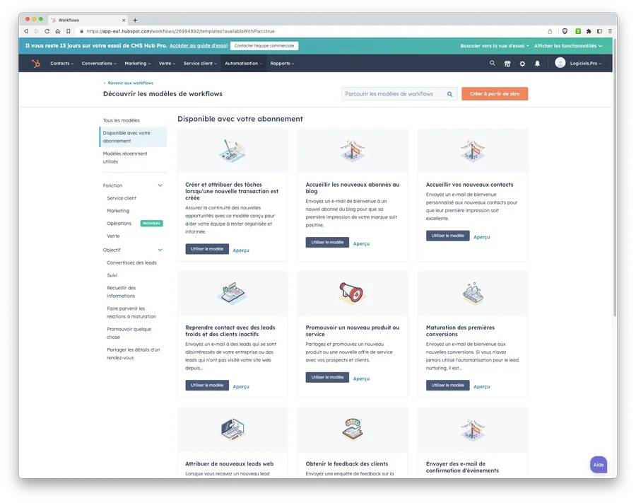 Suite CRM de HubSpot : Operaztions Hub Suite CRM de HubSpot : Operaztions Hub