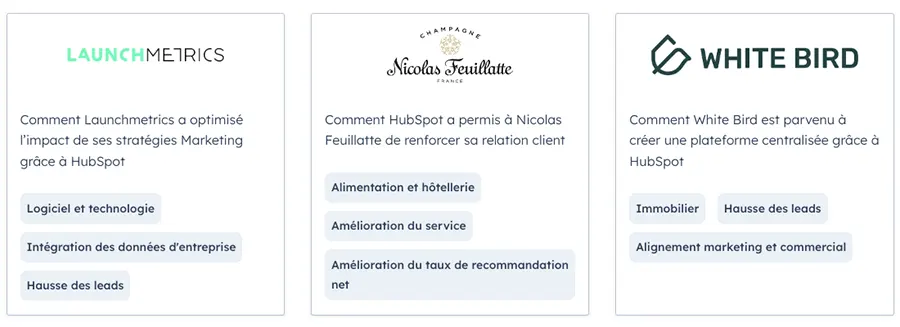 Suite CRM de HubSpot : les références utilisateurs Suite CRM de HubSpot : les références utilisateurs