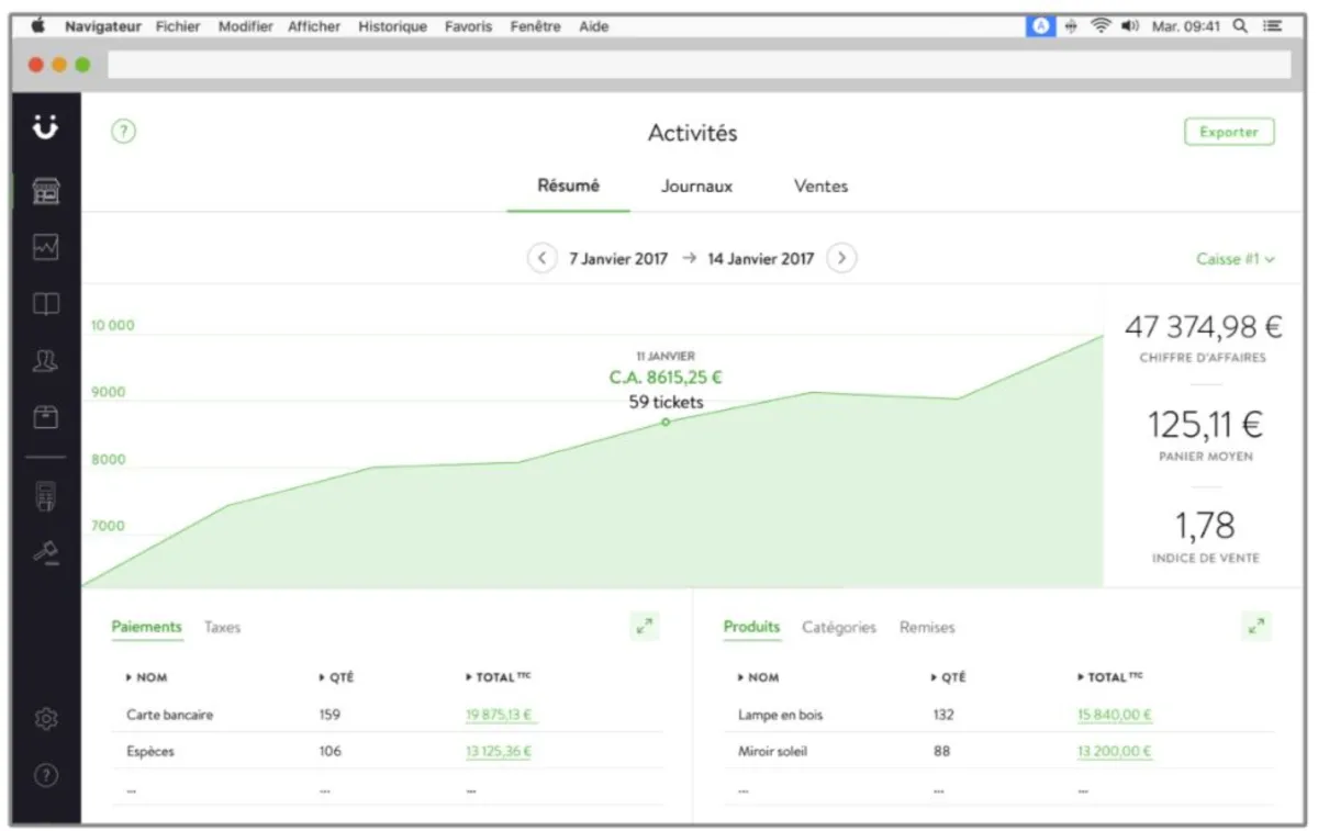 Tactill : test de l'interface de ce logiciel de caisse et point de vente pour entreprise Tactill : test de l'interface de ce logiciel de caisse et point de vente pour entreprise