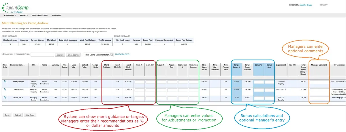 talentComp : test de l'interface de ce logiciel de gestion des présences / absences / congés pour entreprise