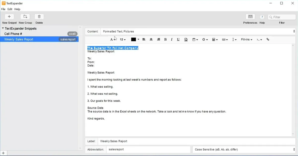 TextExpander : test de l'interface de ce éditeur de texte pour entreprise TextExpander : test de l'interface de ce éditeur de texte pour entreprise