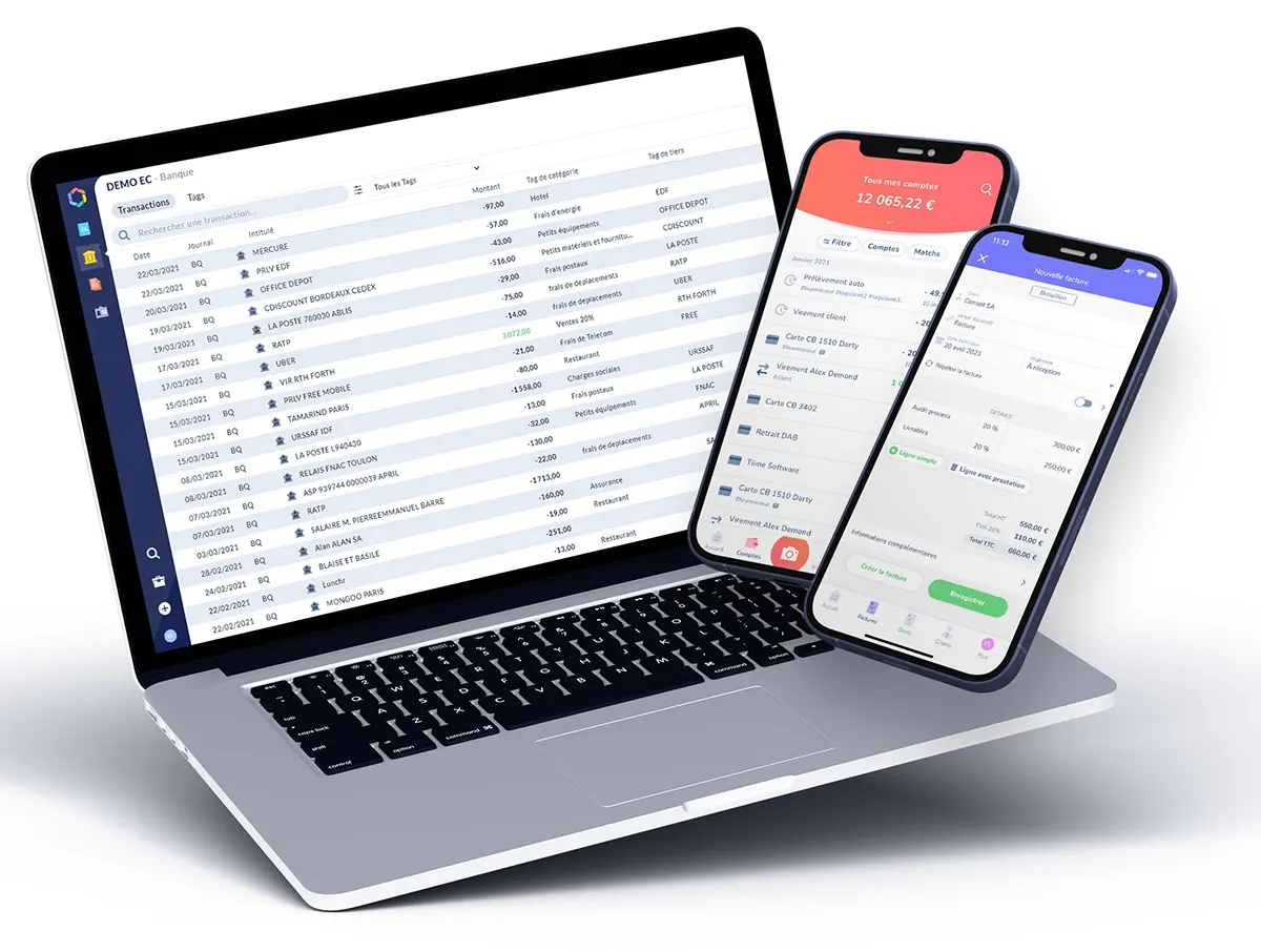 Tiime : Interface desktop 1