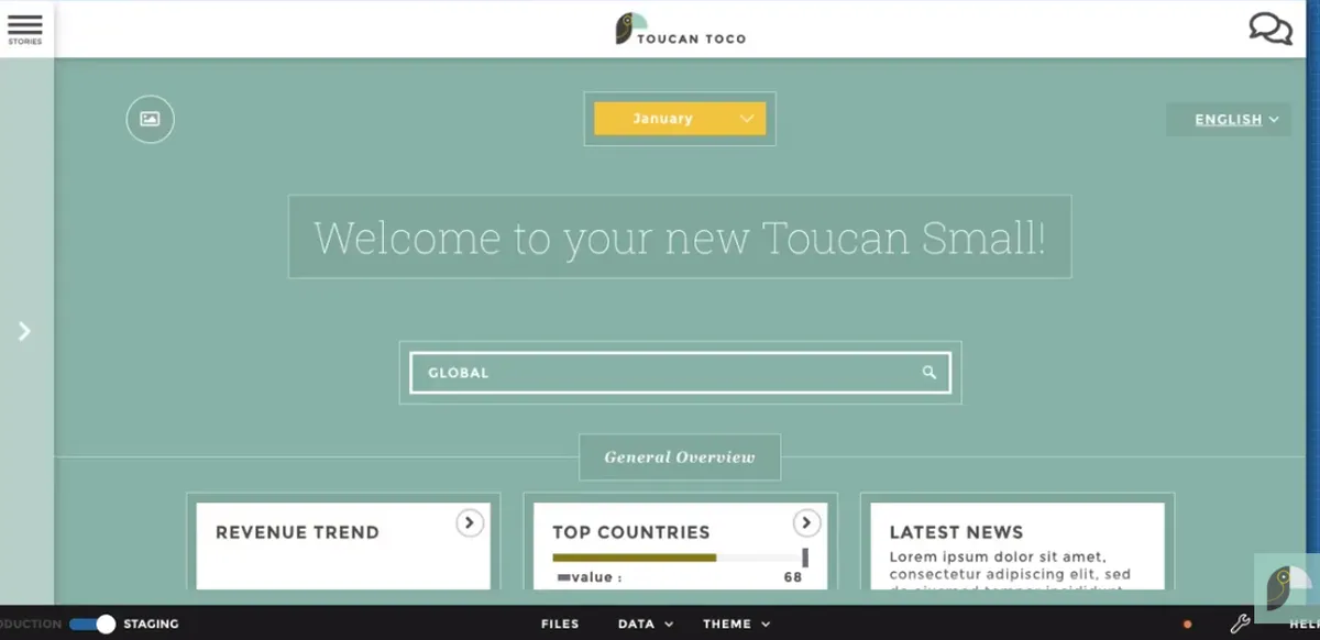 Toucan Toco : test de l'interface de ce logiciel analytics pour entreprise
