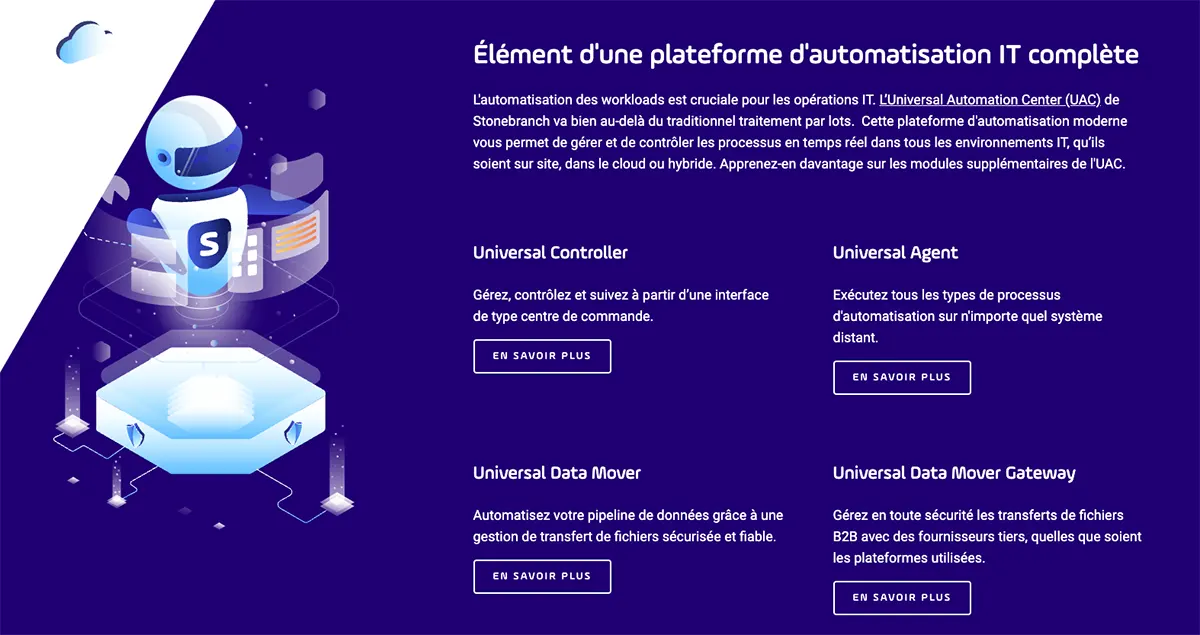 Universal Automation Center (UAC) : fonctionnalités