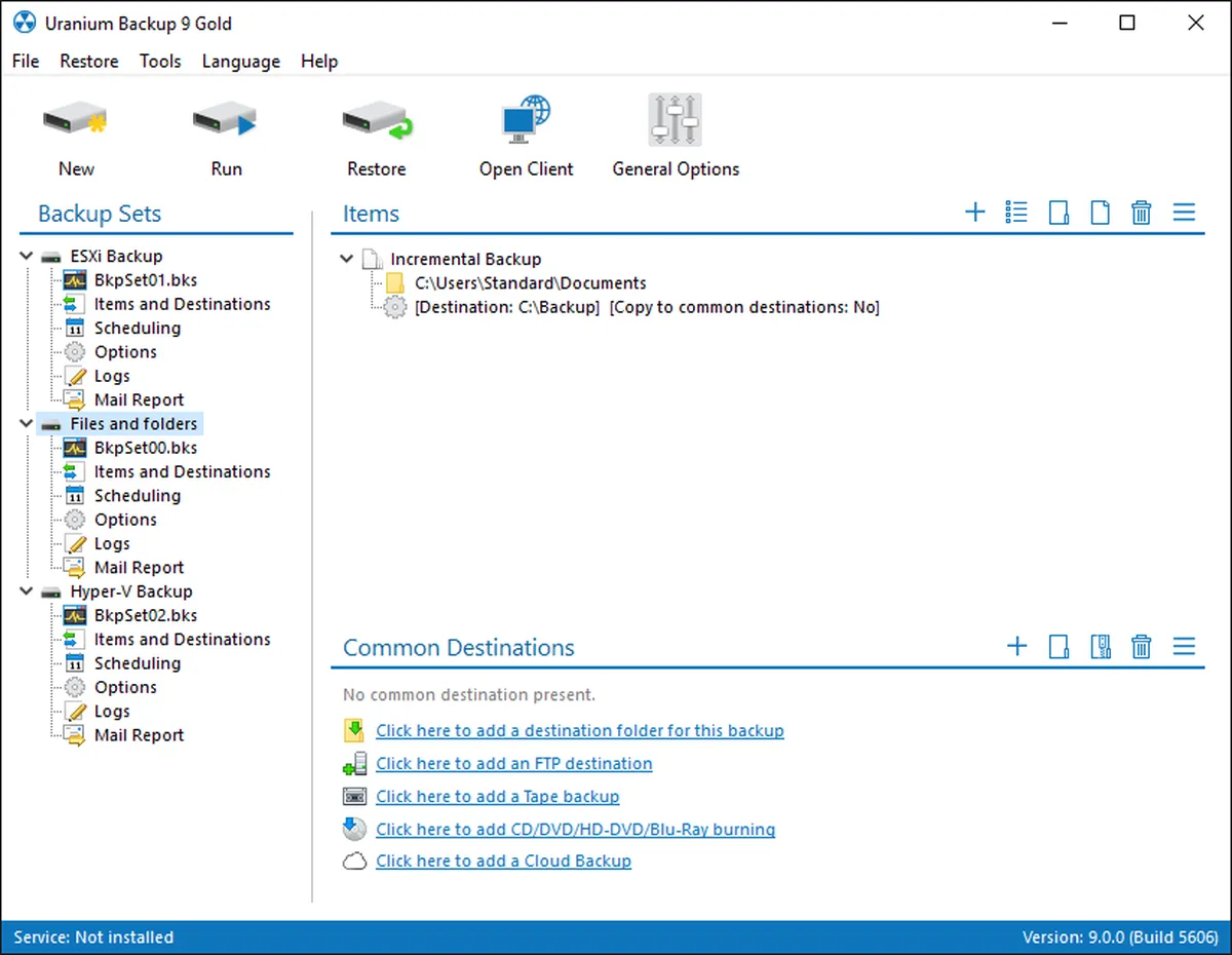 Uranium Backup : test de l'interface de ce logiciel de plan de continuité d'activité pour entreprise Uranium Backup : test de l'interface de ce logiciel de plan de continuité d'activité pour entreprise