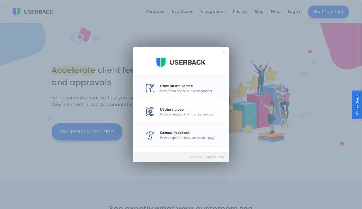 Userback : test de l'interface de ce logiciel de feedback à 360 degrés pour entreprise Userback : test de l'interface de ce logiciel de feedback à 360 degrés pour entreprise
