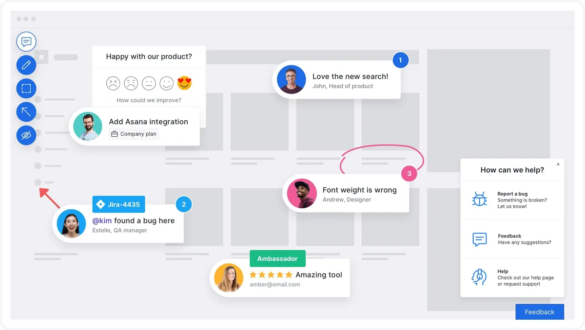 Usersnap : test de l'interface de ce logiciel de feedback à 360 degrés pour entreprise Usersnap : test de l'interface de ce logiciel de feedback à 360 degrés pour entreprise