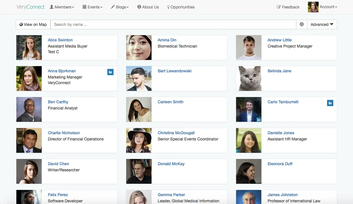 VeryConnect Membership Management : test de l'interface de ce logiciel de gestion des adhésions / membres pour entreprise