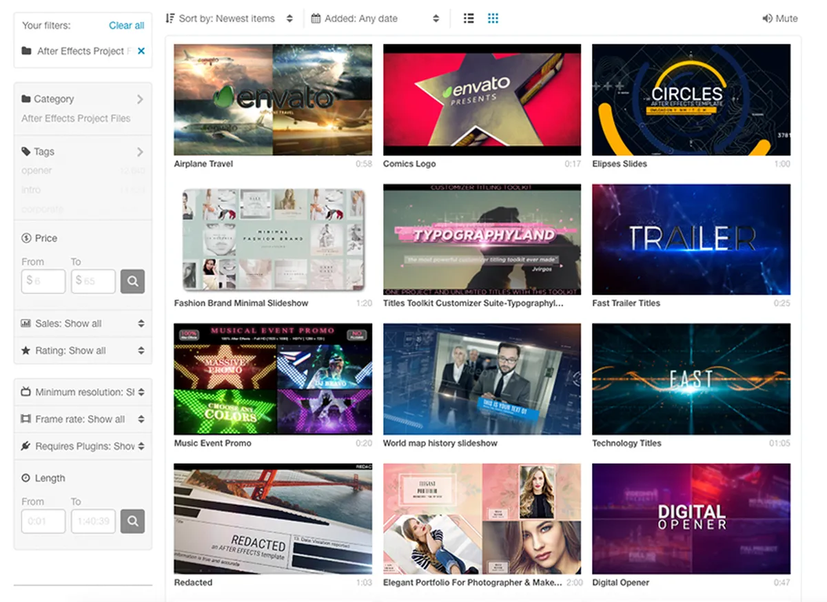 VideoHive : test de l'interface de cette banque de vidéos pour entreprise VideoHive : test de l'interface de cette banque de vidéos pour entreprise