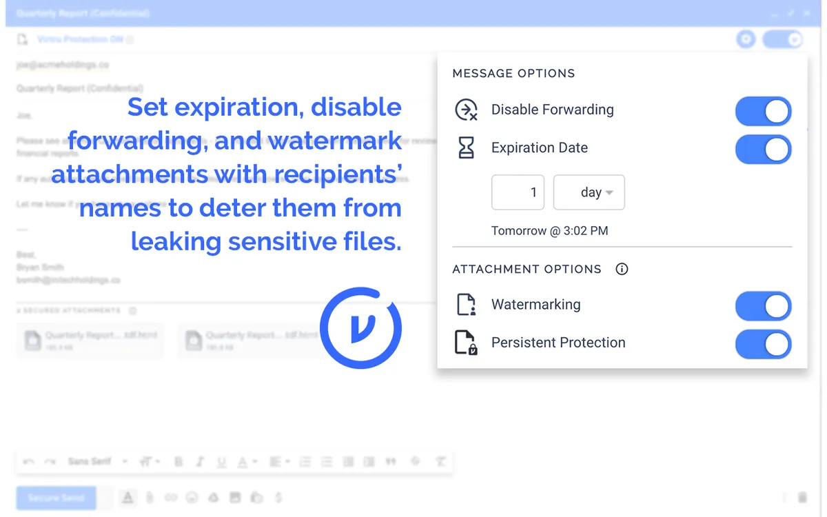 Virtru : test de l'interface de ce logiciel de sécurité des emails pour entreprise Virtru : test de l'interface de ce logiciel de sécurité des emails pour entreprise