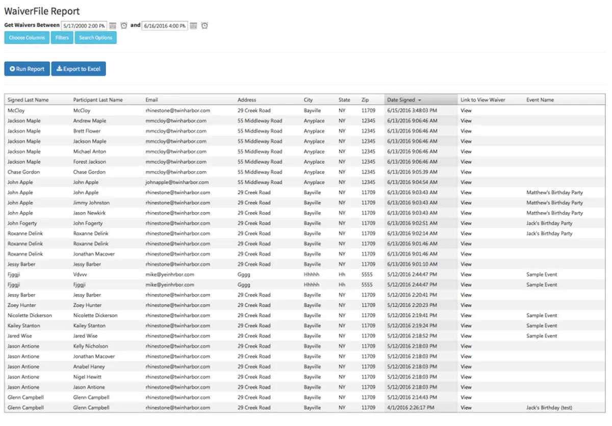 WaiverFile : test de l'interface de ce logiciel de décharge de responsabilité pour entreprise WaiverFile : test de l'interface de ce logiciel de décharge de responsabilité pour entreprise