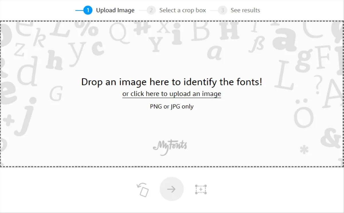 Myfonts : test de l'interface de ce logiciel de typographie / polices de caractères / webfont pour entreprise