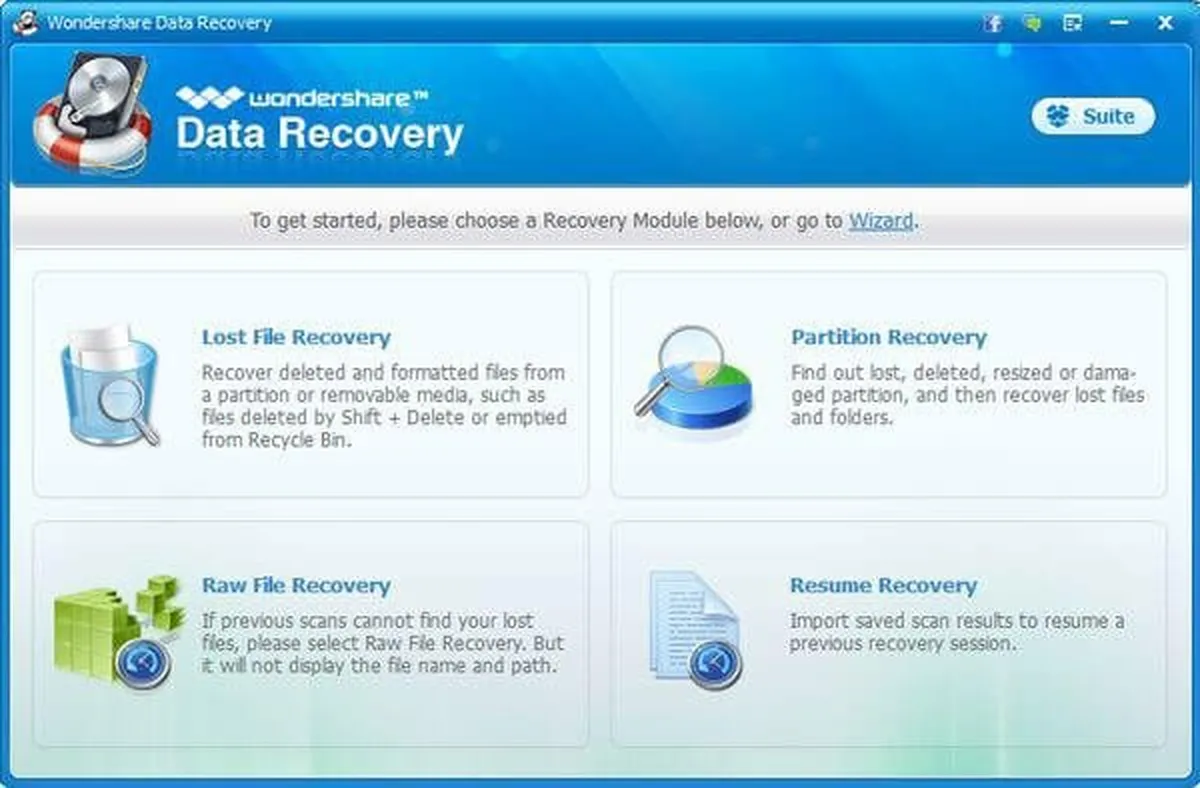 Wondershare Data Recovery : test de l'interface de ce logiciel de reprise après sinistre pour entreprise
