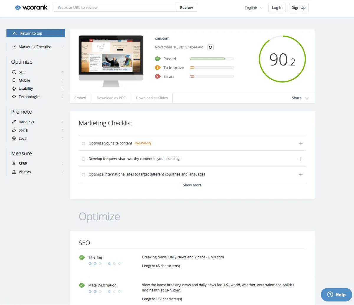 Woorank : test de l'interface de ce logiciel de référencement sur les moteurs de recherche pour entreprise Woorank : test de l'interface de ce logiciel de référencement sur les moteurs de recherche pour entreprise