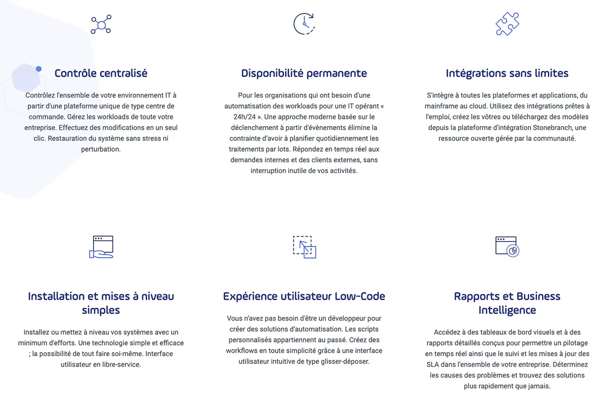 Workload Automation : avantages