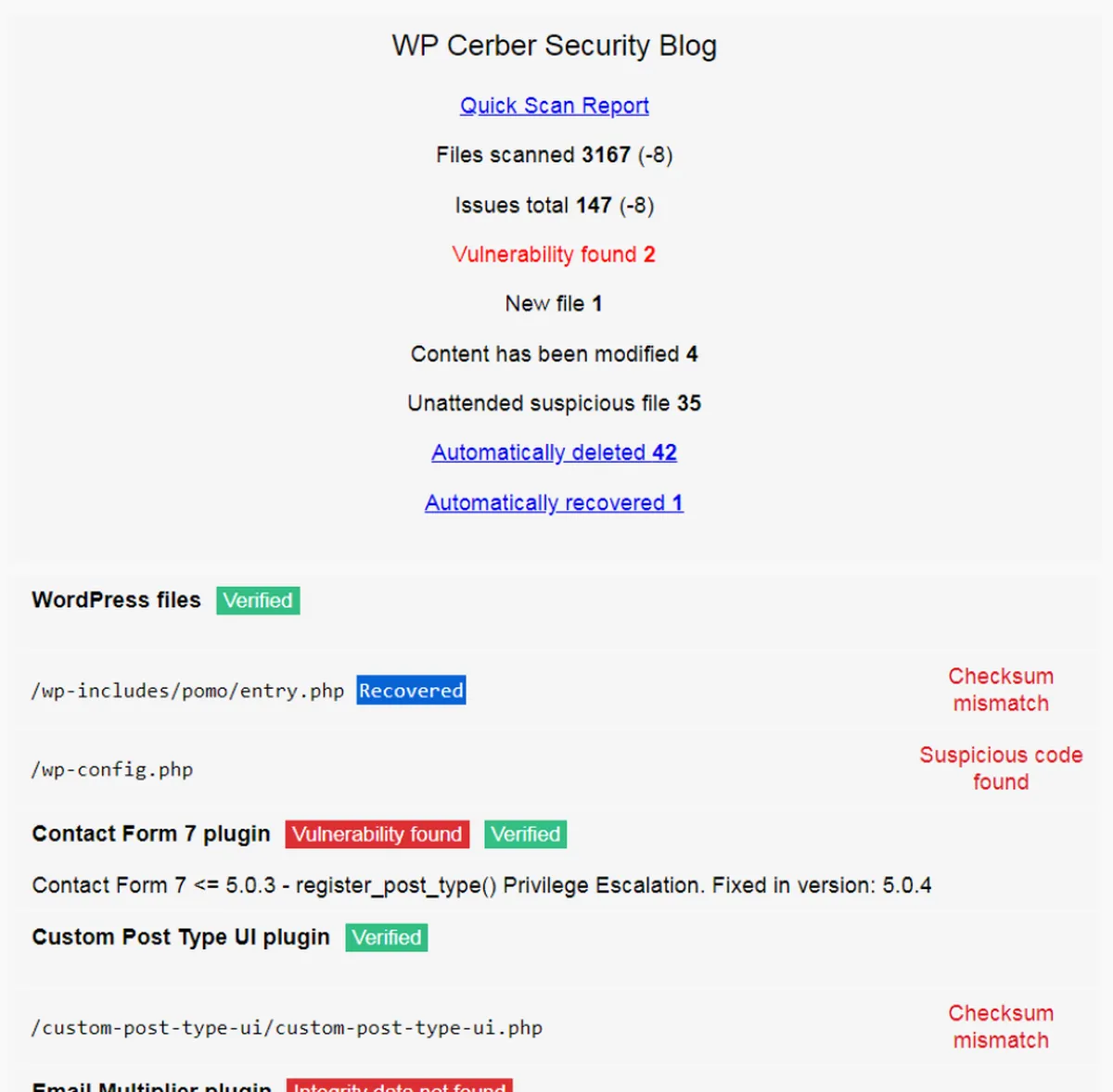 WP Cerber Security : test de l'interface de ce logiciel de sécurité pour site web pour entreprise WP Cerber Security : test de l'interface de ce logiciel de sécurité pour site web pour entreprise